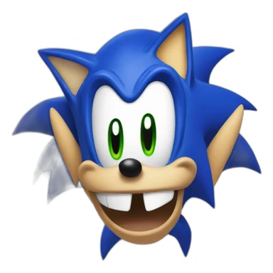 ugly sonic sticker