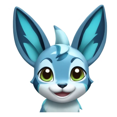 Glaceon smiling  sticker