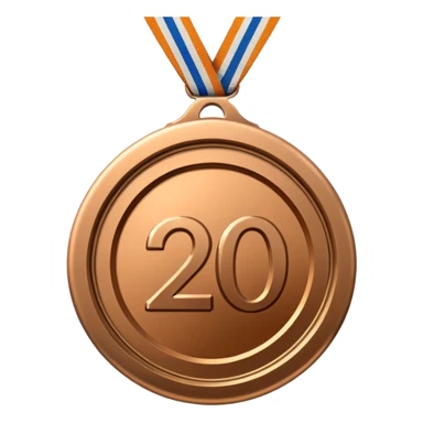 Create a medal which has an inscription "Brocation 2026" sticker