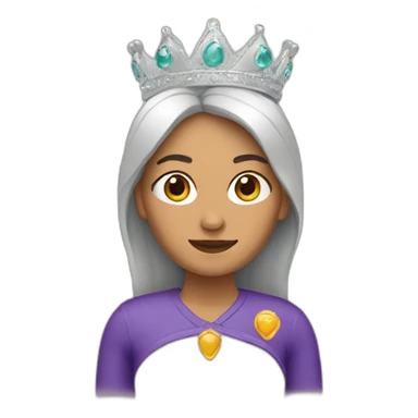 mujer con corona sticker