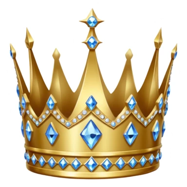 men's crystal crown sticker