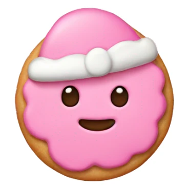 Pink Christmas cookie sticker