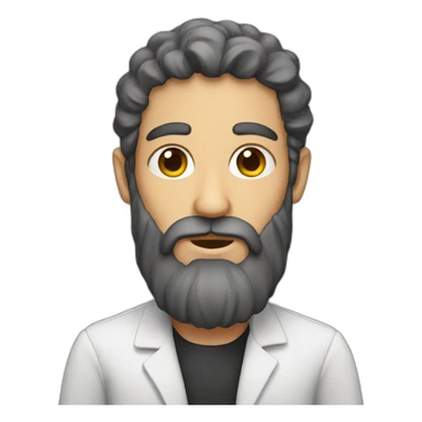 jew with beard sticker