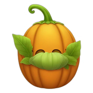 seedling in a pumpkin costume sticker
