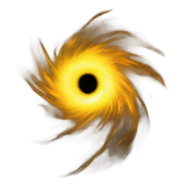 Yellow blackhole  sticker