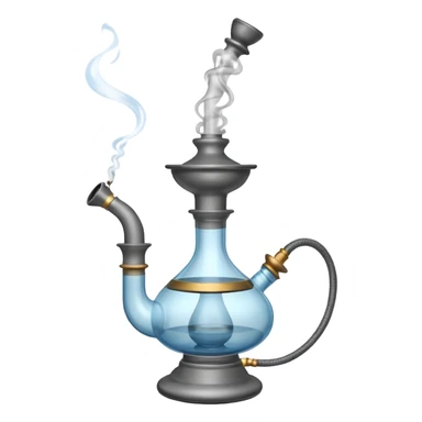 Hokkah with smoke sticker