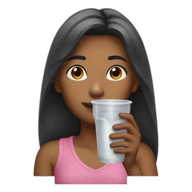 thirsty girl sticker