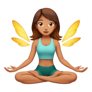 lady doing firefly pose sticker