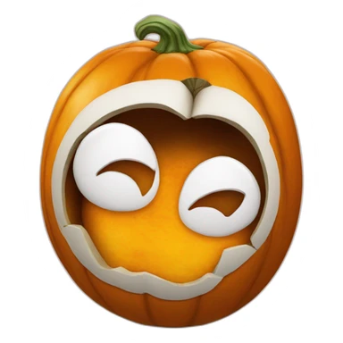 cat's butt in a pumpkin sticker