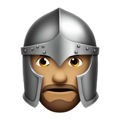 Knight with sword red sticker