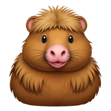 Duck disguised as a capybara  sticker