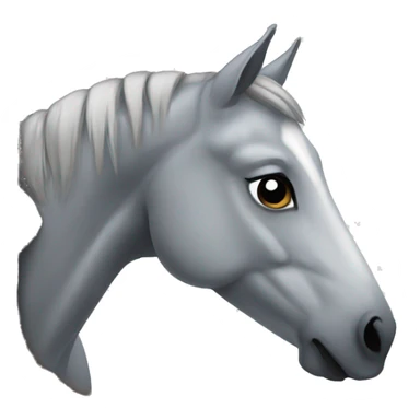 Grey horse sticker