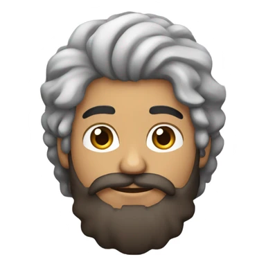 no glasses, Mexican school IT technician with apple laptop and with curly hair and mustache and beard 
 sticker