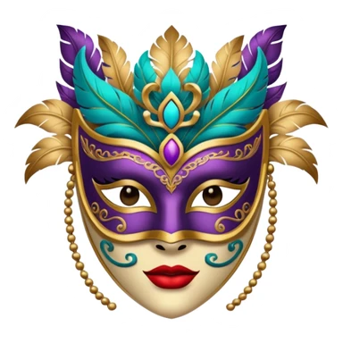 a portrait of Masquerade  sticker