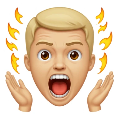 of speed/ Darren Watkins, a famous youtuber streamer looking and screaming sticker