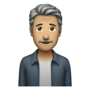 Man bowing out sticker