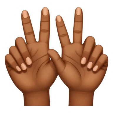 Do a mini dab with the thumb and index fingers sticker