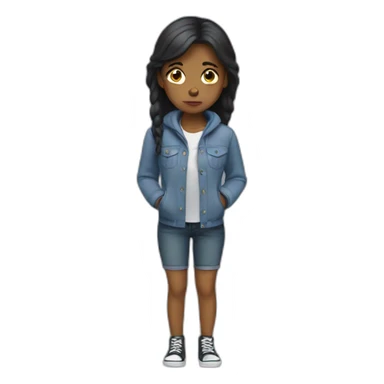 girl sad with no money sticker