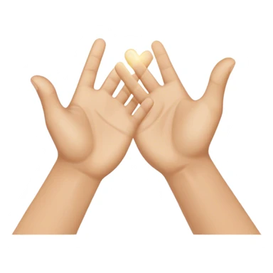 A dynamic depiction of two open hands meeting mid-air in a celebratory high five. The hands are angled slightly towards each other, with a subtle motion blur or impact lines to indicate movement. A small burst of energy or spark appears at contact, excitement, teamwork, or shared success. sticker