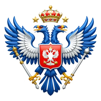 russia sport silver crest sticker