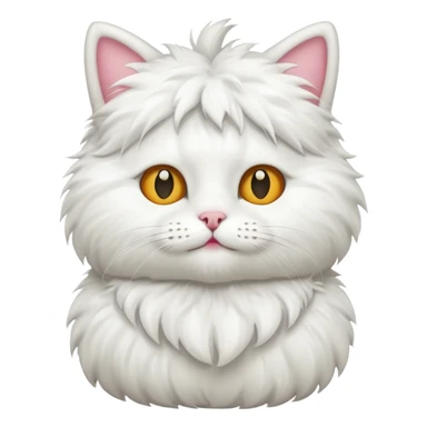 white cat with funny costume sticker