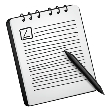 outline notes sticker