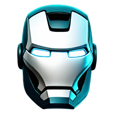 iron man head lighting neon sticker