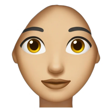 woman-with-dark-straight-hair-and-hazel-eyes sticker