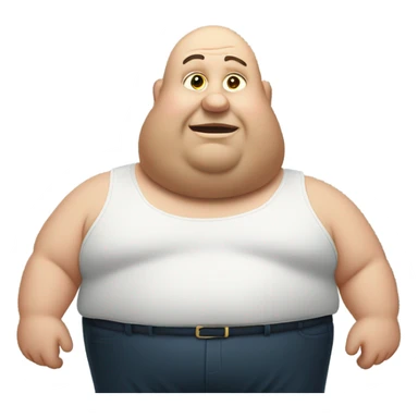Fat man in Vermont bald spot sticker