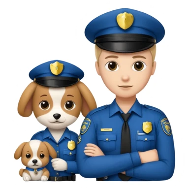 Data, puppy police, server, lock sticker