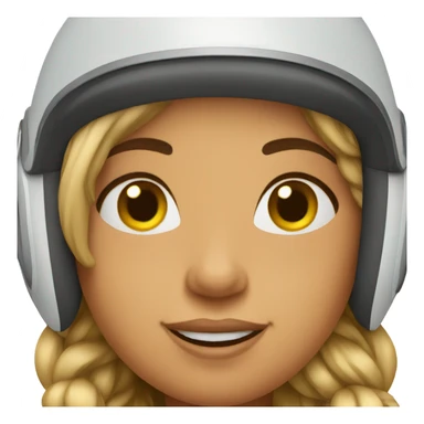 a girl is Skiing, full view sticker