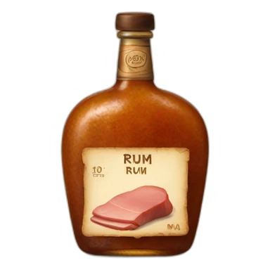 Rum ham sticker