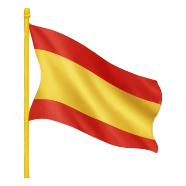 Yellow and red flag sticker