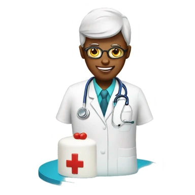Medical doctor cake sticker