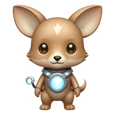 cute kawaii cool edgy futuristic ethereal  Digimon-Fakemon-animal full body sticker