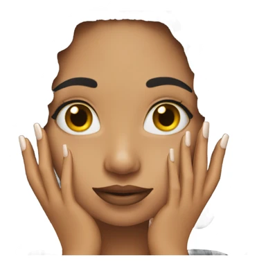 girl with long nails  sticker