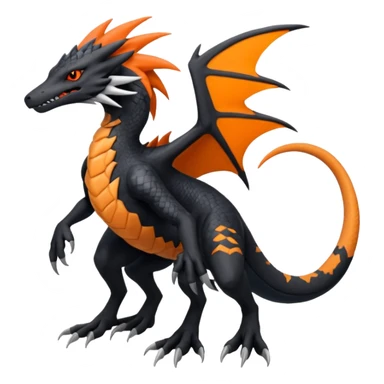 Sergal-Silvally-Lizardris-Salandit-Nargacuga-fusion-hybrid-animal-creature, full body  sticker