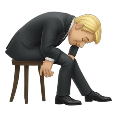 A gentleman - bowing out sticker