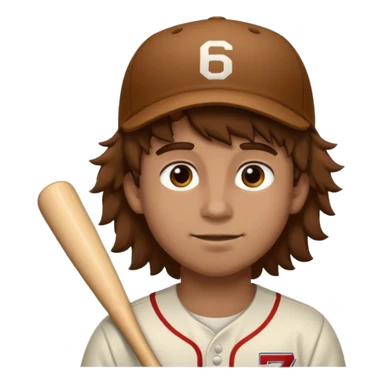a baseball player with fluffy hair saying 67 sticker