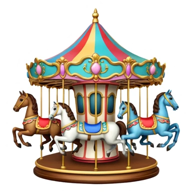 Carrusel con caballos sticker