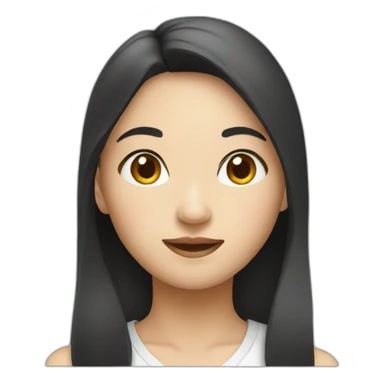 asian girl sticker