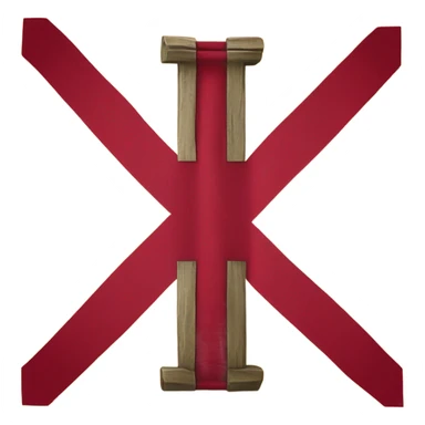 Cross of Burgundy flag sticker