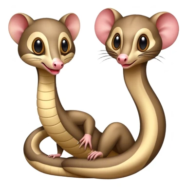 Cobra and a possum  sticker