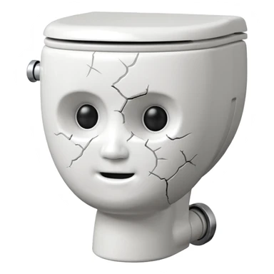 Skibidi Toilet Head + Toilet sticker