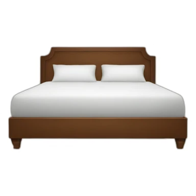 huge bed from front sticker