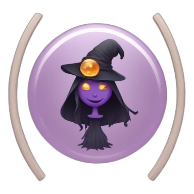 witch seeing mirror sticker