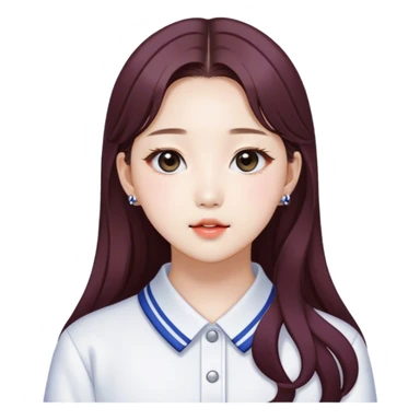 a kpop idol photocard wonyoung sticker