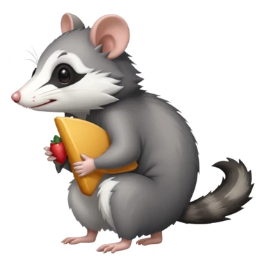 opossum side view sticker