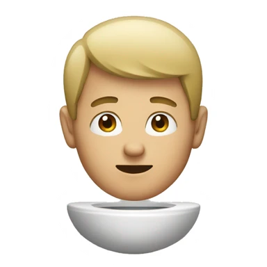 Man in a toilet sticker