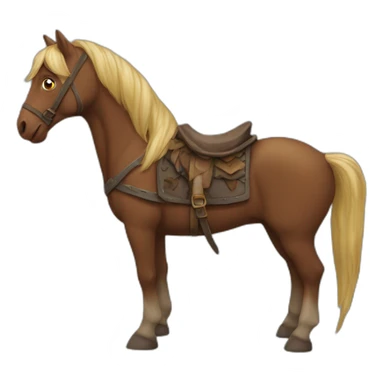 hobbit-horse sticker